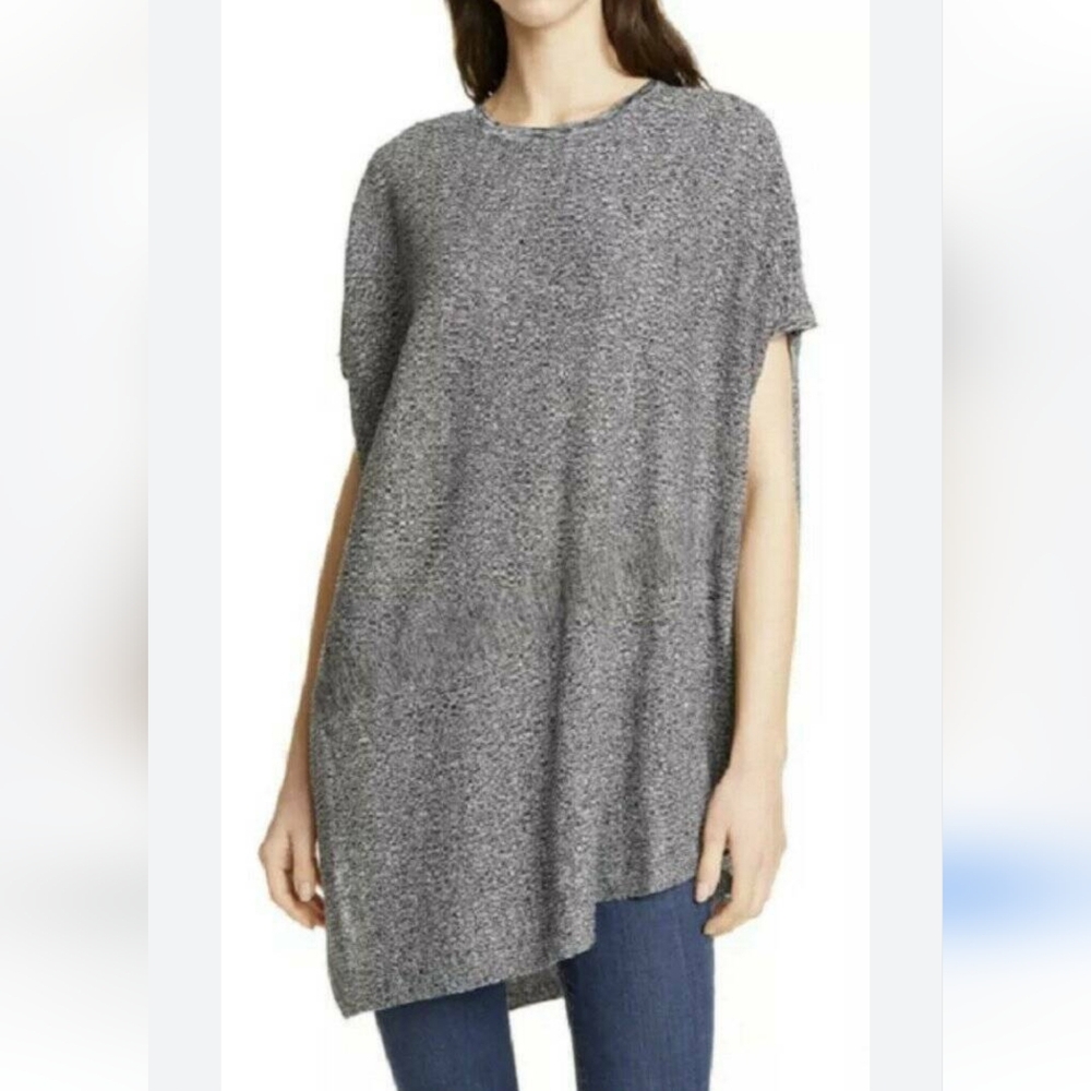 Eileen Fisher Hemp Asymmetrical Woven Tunic